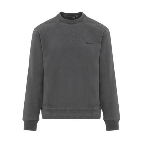 Svart Script Sweatshirt Aw24