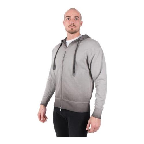 Grå Zip-Through Sweatshirt for Kvinner