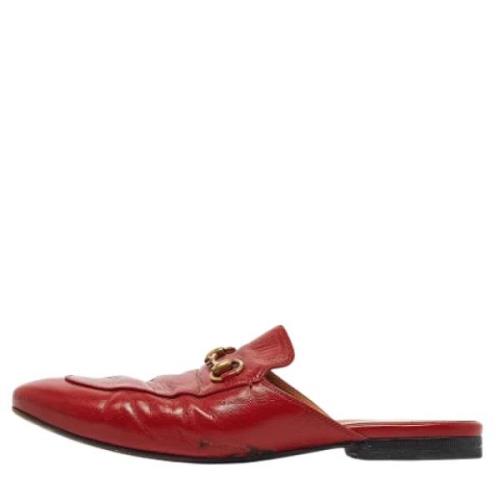 Pre-owned Leather flats