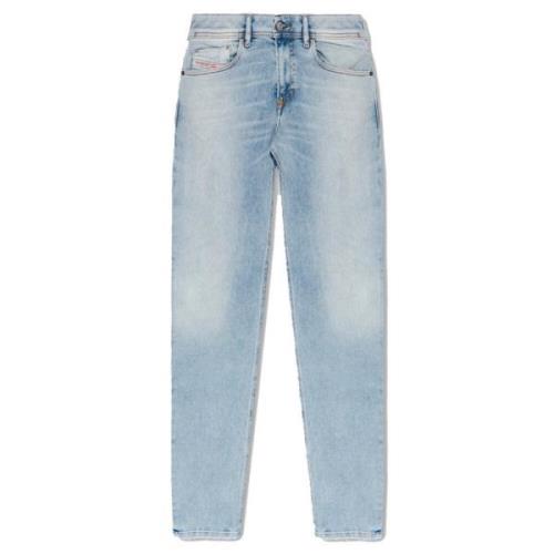 Lys Blå Skinny Fit Stretch Denim