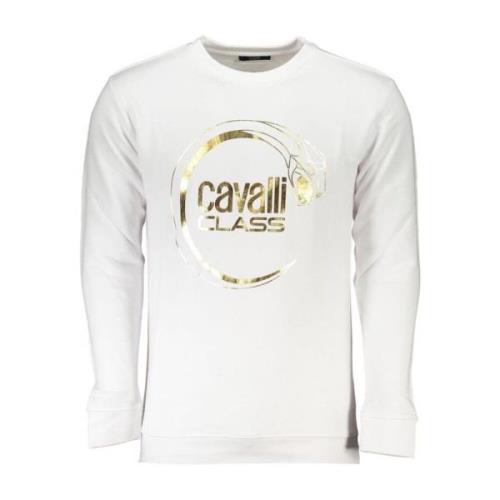 Logo Print Crewneck Sweatshirt Børstet Bomull