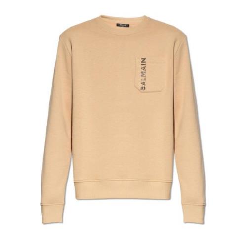 Sweatshirt med logo