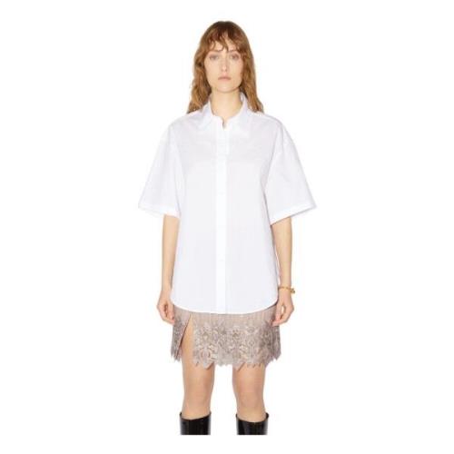 Brodert Button-Up Skjorte