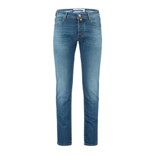 Lys Blå Slim Fit Stretch Jeans