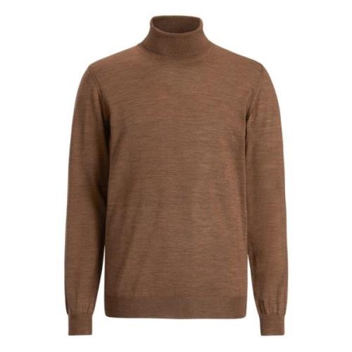 Brun Rollneck Genser Jakker