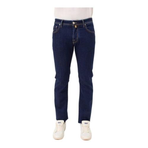 Blå Slim Fit Stretch Jeans