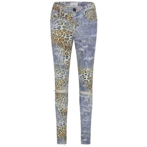 Leopard Print Skinny Jeans Samling