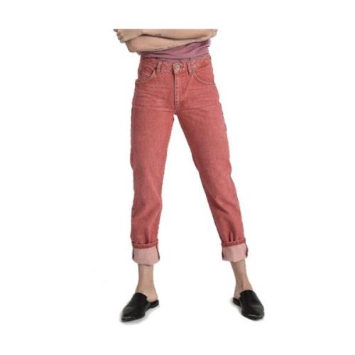 Høytlivs rette ben denim jeans