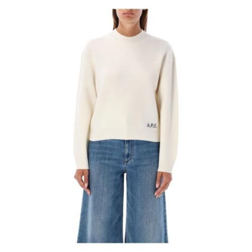 Ecru Strikkevarer Esther Crew Neck