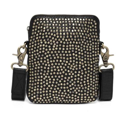 Studded Leather Crossbody Veske