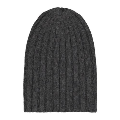 Alpakka Ribbestrikket Beanie Hat