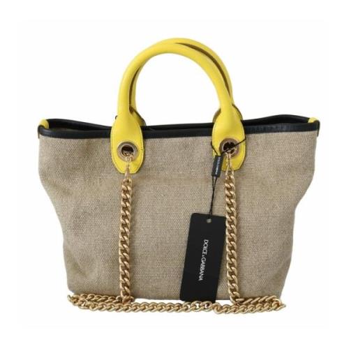 Beige Skulder Slynge Tote Bag