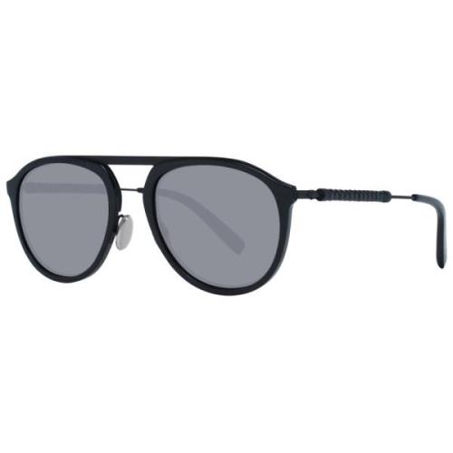 Svart Aviator Solbriller Speilglass