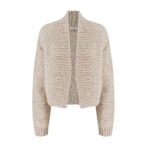 Paljett Prydet Strikket Cardigan