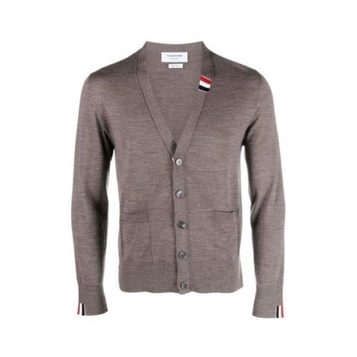 Avslappet passform V-hals Merino ull cardigan