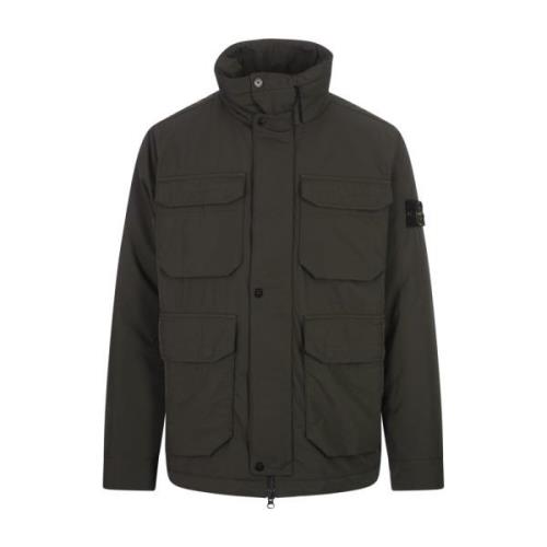 Grønn Field Jacket Micro Twill Polyester