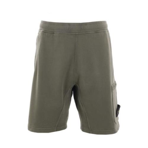 Grønn Bomull Jersey Shorts