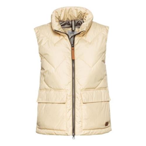 Kort resirkulert polyester puffervest