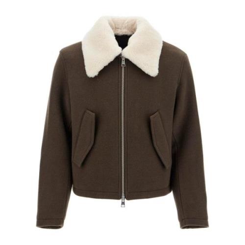 Shearling Krage Boxy Jakke