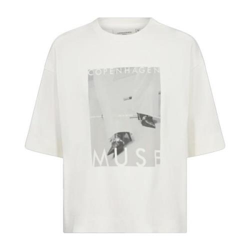 Grafisk Print Oversized T-skjorte