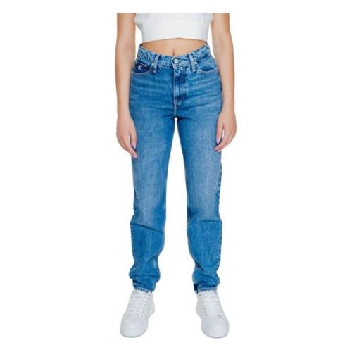 Blå Ekte Dame Jeans med Glidelås