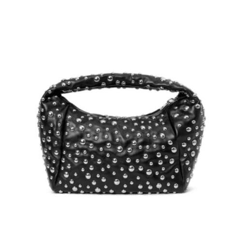 Svart Mirrorball Baguette Stilig Skinnveske