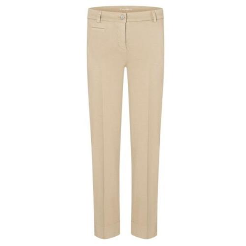 Beige Cropped Bukse