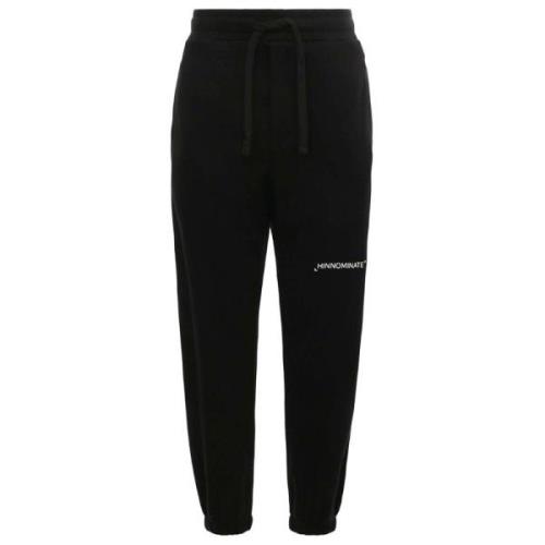 Sort Bomull Jeans Sweatpants