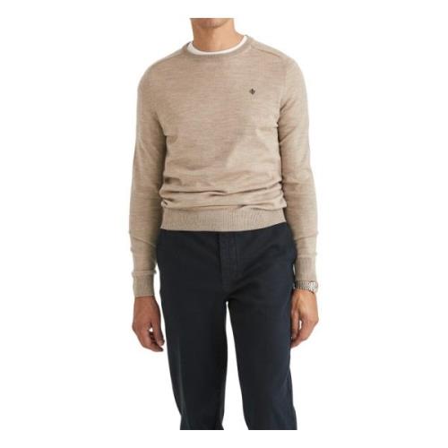 Khaki Merino Oneck Sweater