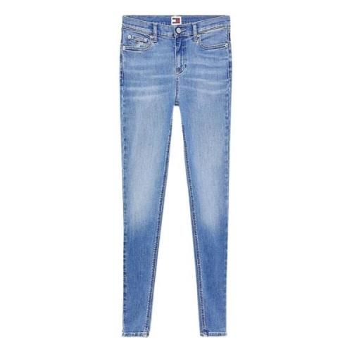 Skinny Denim Jeans med Distressed Detaljer