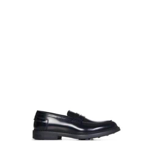 Sorte Penny Loafers for Menn