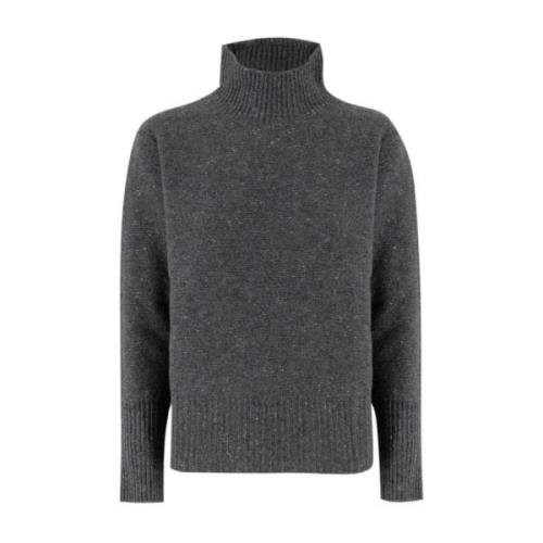 Myk Turtleneck Pullover i Fine Garn