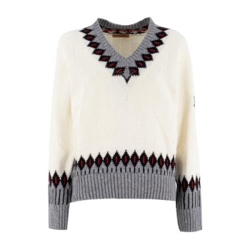 Brodert V-hals Jumper