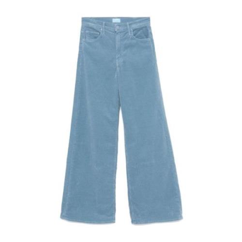 Blå Corduroy Flared Jeans