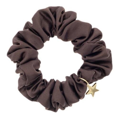 Satin Scrunchie Chocolate Brown