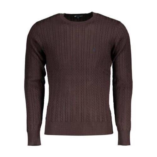 Brodert Crew Neck Sweater i Nylon