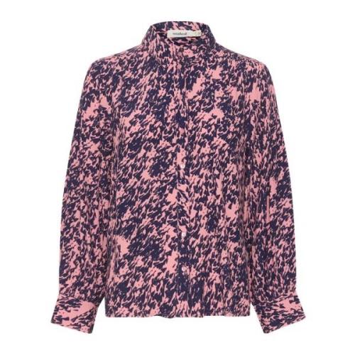 Elegant Bluse med Fargerikt Print