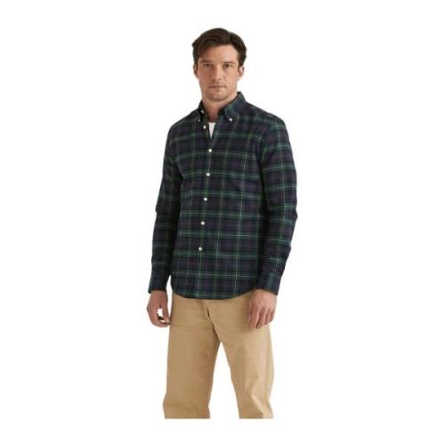 Slim Fit Flanell Tartan Skjorte