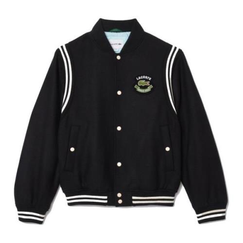 Premium Wool Varsity Jacket Svart