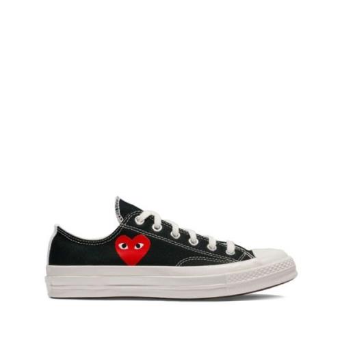 Canvas Heart Sneakers Svart