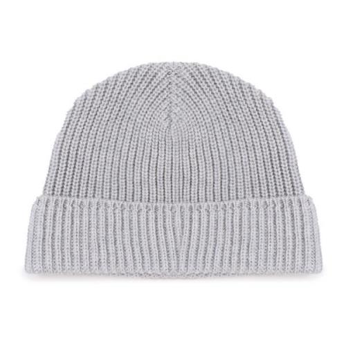 Melange Grå Ull Beanie Lue