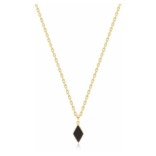 Nialaya X Oscar Akermo: Gold Onyx Necklace