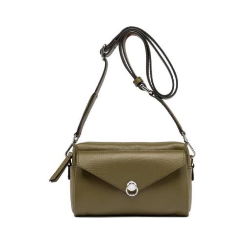 Hammret skinn Crossbody veske