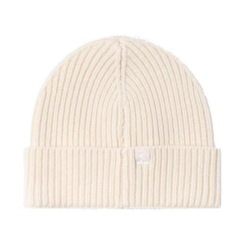 Off White Merino Wool Beanie Hat