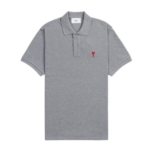 Grått Heart Logo Polo Skjorte