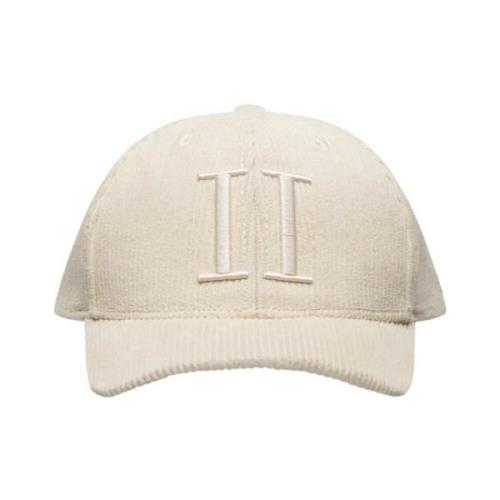 Cordfløyel Baseball Cap i Lys Sand