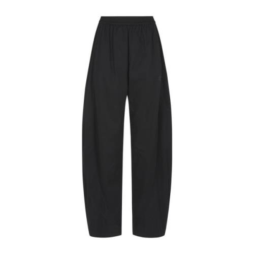 Svarte Track Pants med Piping