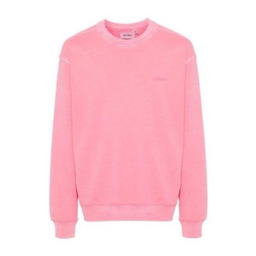 Script Sweatshirt Tung Bomull Løs Passform