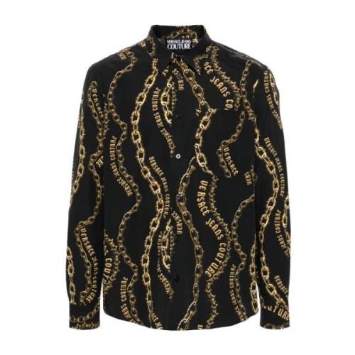 Chain Couture Print Svart Skjorte