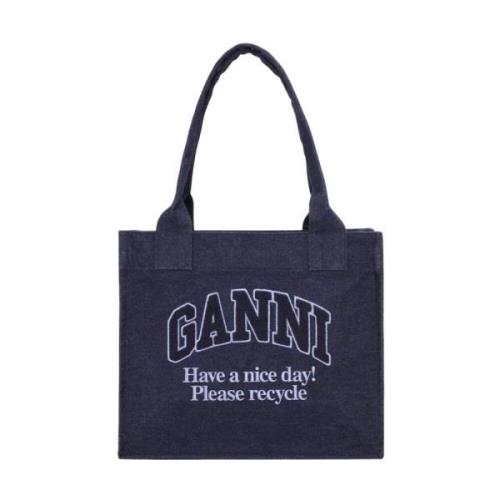 Denim Dark Navy Shopper Veske